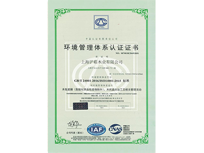 湖南环境管理认证书